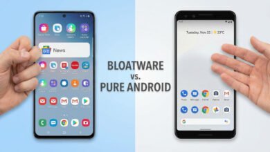 Android bloatware Samsung vs Pixel